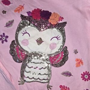 Girls size 7/8 long sleeve sequin-embellished shirt
